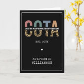 COTA Certified Occupational Therapy Assistant Kaart (Gele Bloem)