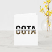 COTA Certified Occupational Therapy Assistant Kaart (Gele Bloem)