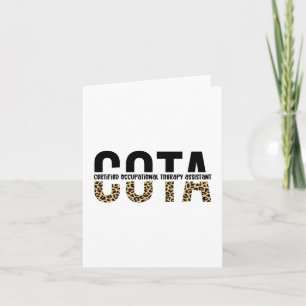 COTA Certified Occupational Therapy Assistant Kaart