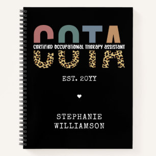 COTA Certified Occupational Therapy Assistant Notitieboek