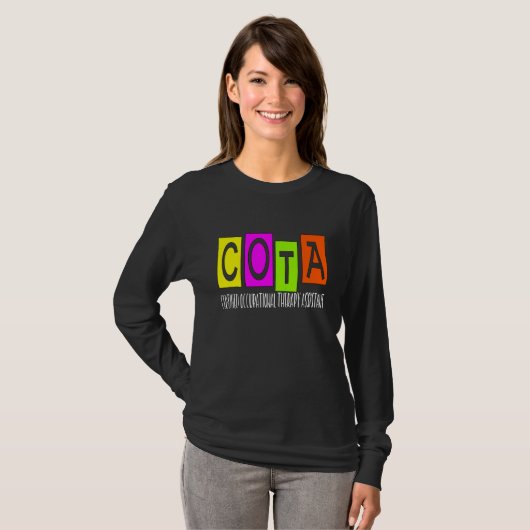 COTA Certified Occupational Therapy Assistant Ot T-shirt (Voorkant volledig)
