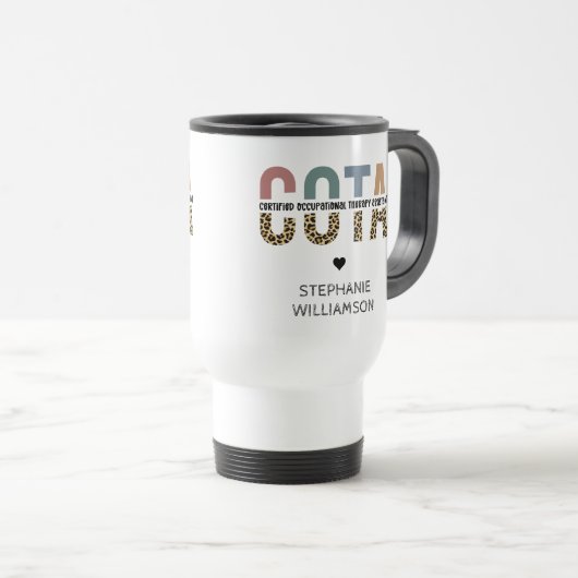 COTA Certified Occupational Therapy Assistant Reisbeker (Voorkant rechts)