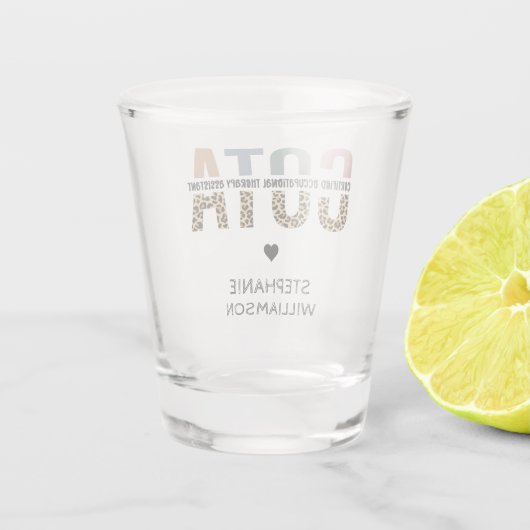 COTA Certified Occupational Therapy Assistant Shot Glas (Achterkant)