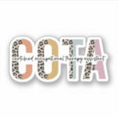 COTA Certified Occupational Therapy Assistant Sticker (Voorkant)