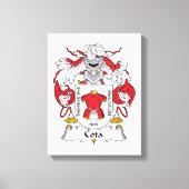 Cota Family Crest Canvas Afdruk (Voorkant)