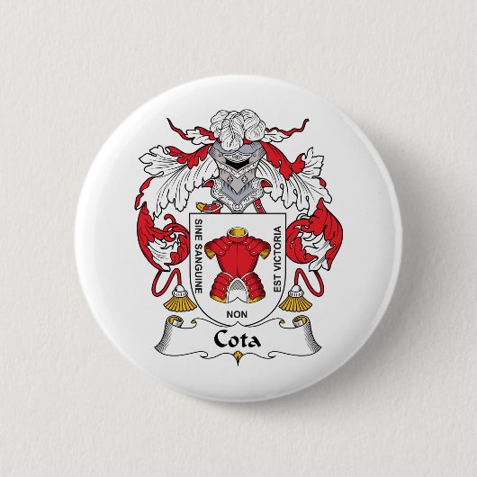 Cota Family Crest Ronde Button 5,7 Cm (Voorkant)