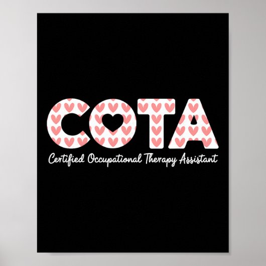 Cota Gecertificeerde Ergotherapie Assistent Valent Poster (Voorkant)