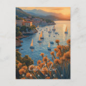 Côte d’Azur, Frankrijk Briefkaart (Voorkant)