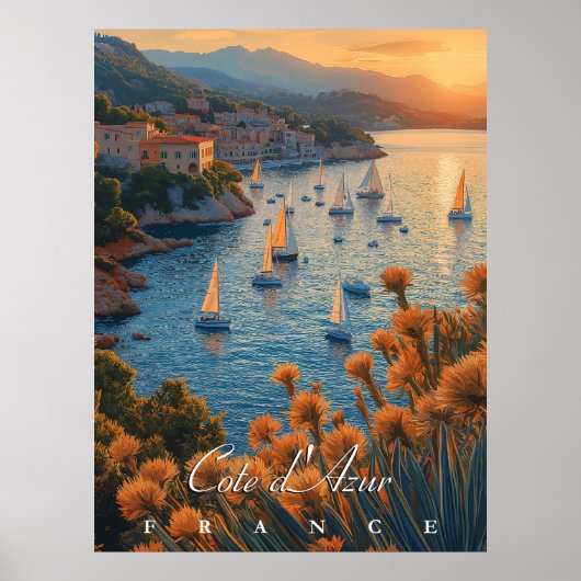 Côte d’Azur, Frankrijk Poster (Voorkant)