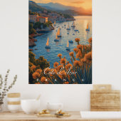 Côte d’Azur, Frankrijk Poster (Keuken)