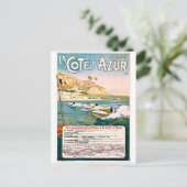 Cote D' Azur, Franse riviera, bootrace, Frankrijk Briefkaart (Staand voorkant)