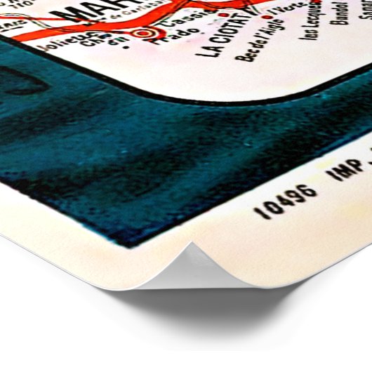 Cote D' Azur, Franse riviera, bootrace, Frankrijk Poster (Hoek)