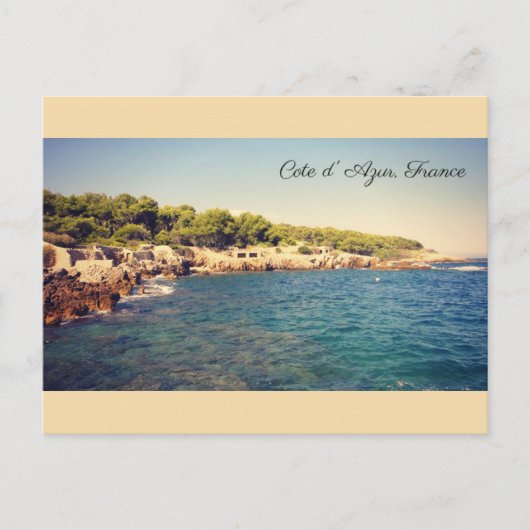 Cote d'Azur, Antibes, Frankrijk Briefkaart (Voorkant)