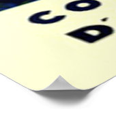  Cote D'Azur Bandol, Frans reisposter Poster (Hoek)