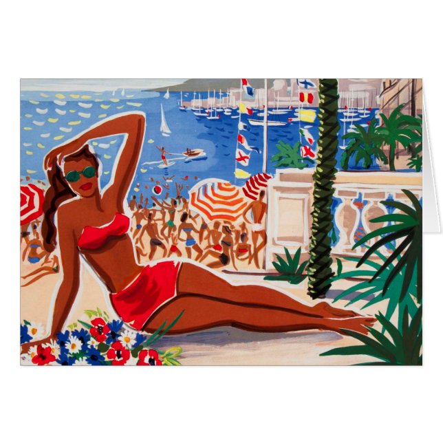  Cote D'Azur Beach Girl (Voorkant Horizontaal)