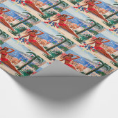 Cote D'Azur Beach Girl Cadeaupapier (Hoek)