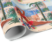 Cote D'Azur Beach Girl Cadeaupapier (Rol Hoek)