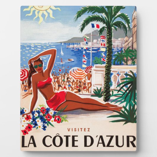  Cote D'Azur Beach Girl Fotoplaat (Voorkant)