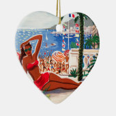  Cote D'Azur Beach Girl Keramisch Ornament (Rechts)