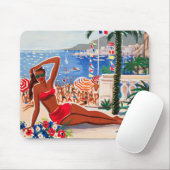  Cote D'Azur Beach Girl Muismat (Met muis)