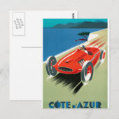 Cote d'Azur Briefkaart (Voorkant / Achterkant)