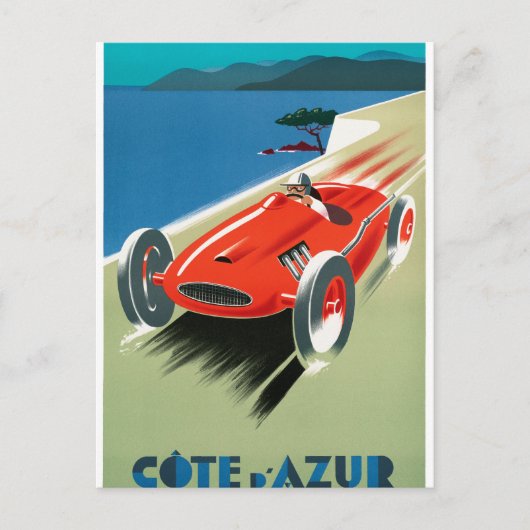 Cote d'Azur Briefkaart (Voorkant)