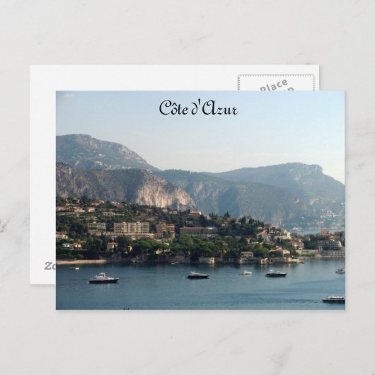 Côte d'Azur Briefkaart (Voorkant / Achterkant)