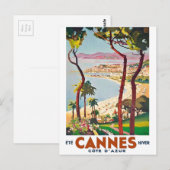  Cote d'Azur Cannes Briefkaart (Voorkant / Achterkant)
