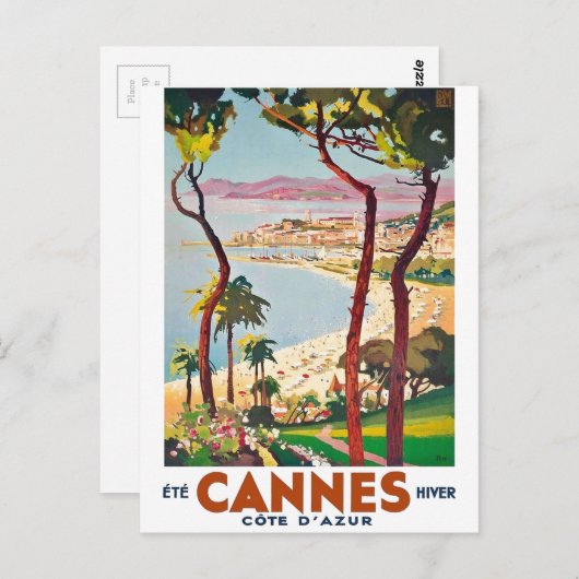  Cote d'Azur Cannes Briefkaart (Voorkant / Achterkant)