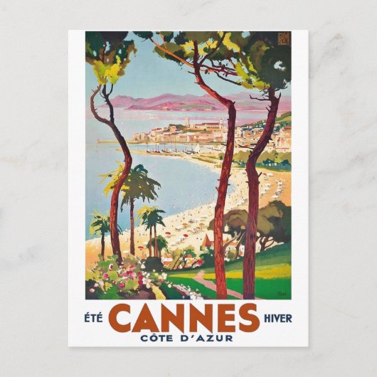  Cote d'Azur Cannes Briefkaart (Voorkant)