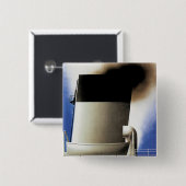 Cote D'Azur Channel Ferry Vierkante Button 5,1 Cm (Voorkant /achterkant)