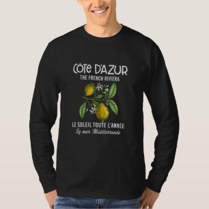 Cote d'Azur De Franse Rivièra Zuid-Franse thee T-shirt