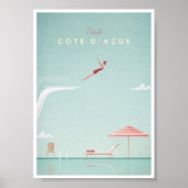 Côte d'Azur -duikboot Poster (Voorkant)