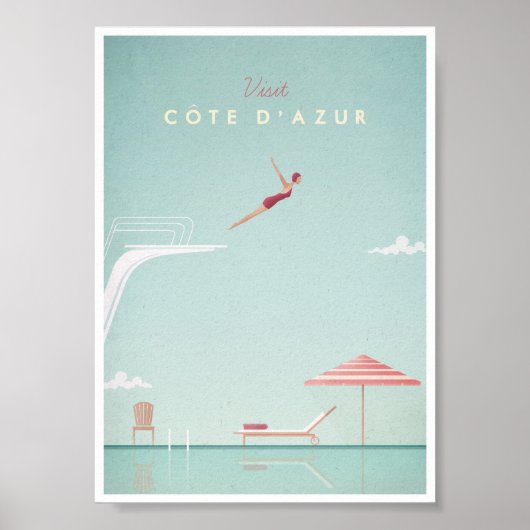 Côte d'Azur -duikboot Poster (Voorkant)