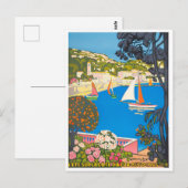 Cote d'Azur France vintage-reis Briefkaart (Voorkant / Achterkant)