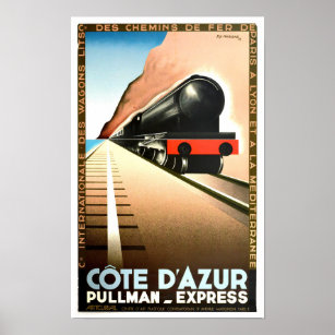 Cote D'Azur France vintage-reis Poster