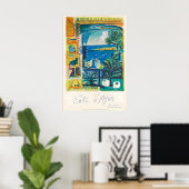 Cote D'Azur Frankrijk Vintage Reisposter Print (Thuiskantoor)