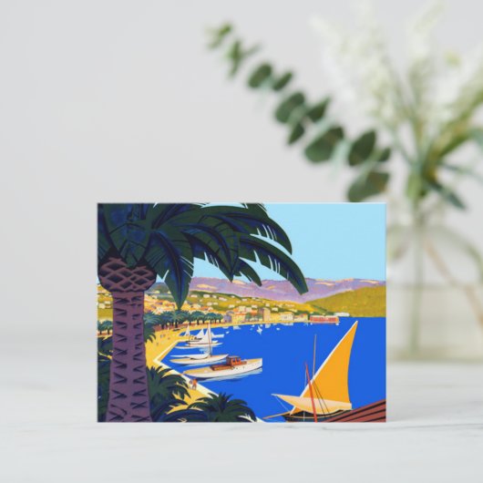 Cote d'Azur Frans Reis Briefkaart (Staand voorkant)