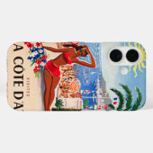 Cote D'Azur  Frans reisposter Case-Mate iPhone Case (Achterkant (horizontaal))