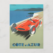 Cote d'Azur  Frans Reizen Poster Briefkaart (Voorkant)