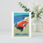  Cote d'Azur, Frans Riviera Racing Travel P Briefkaart (Staand voorkant)