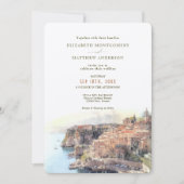 Cote d'Azur, Franse kustbestemming bruiloft Kaart (Voorkant)