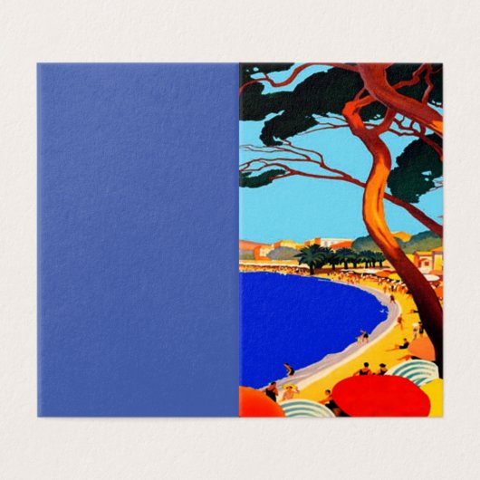  Cote d'Azur Franse Reis Kaart (Buitenkant ongevouwen)