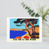 Cote d'Azur Franse Reis Kaart (Staand voorkant)