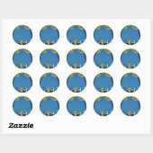 Cote d'Azur Franse reizen rond Stickers (Vel)