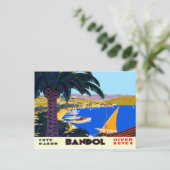 Cote d'Azur Franse strand reizen Briefkaart (Staand voorkant)
