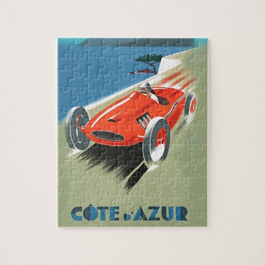  Cote D'Azur, illustratie van computerracisme Legpuzzel (Verticaal)
