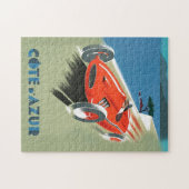 Cote D'Azur, illustratie van computerracisme Legpuzzel (Horizontaal)