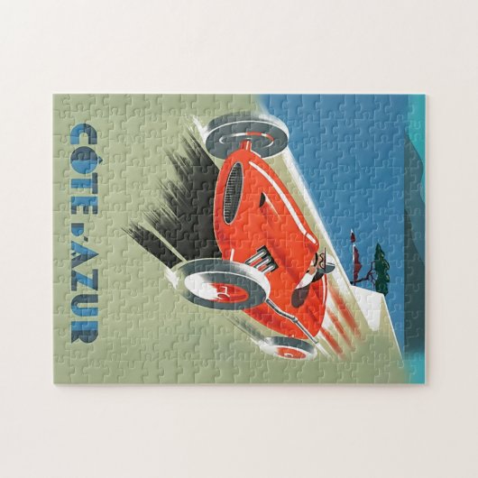  Cote D'Azur, illustratie van computerracisme Legpuzzel (Horizontaal)