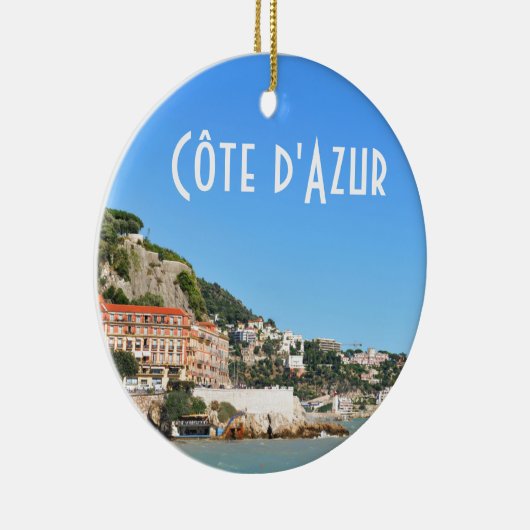 Côte d'Azur in Nice, Frankrijk Keramisch Ornament (Rechts)